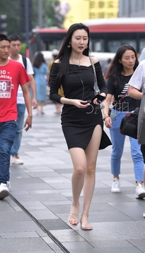 [TP-626OG]街拍精品之娥娜翩跹的超短裙长裙魅惑美女