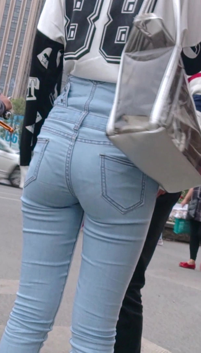 [SP-807DU]街拍婀娜多姿的牛仔裤女孩